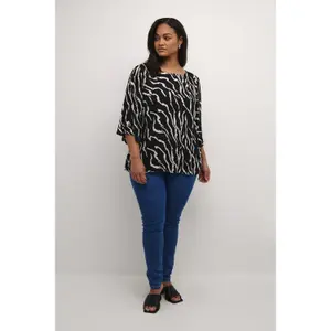 Women's 3/4 blouse KAFFE Curve Ami image-2