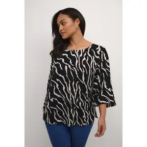 Women's 3/4 blouse KAFFE Curve Ami image-1