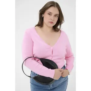 Strickjacke, Damen KAFFE Curve Farsia image-2