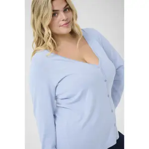 Damen Knopfcardigan KAFFE Curve KCFarsia image-5