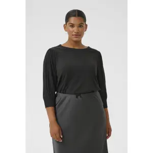 Camisola de manga 3/4 para mulher KAFFE Curve Loni image-5