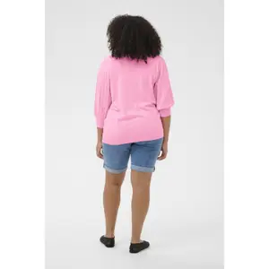 Camisola de manga 3/4 para mulher KAFFE Curve Loni image-2