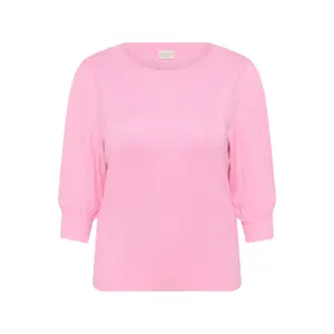 Camisola de manga 3/4 para mulher KAFFE Curve Loni image-4