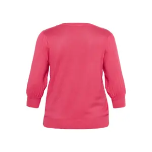 Camisola de manga 3/4 para mulher KAFFE Curve Loni image-4