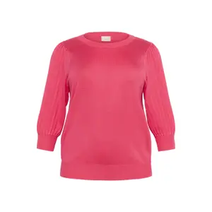 Camisola de manga 3/4 para mulher KAFFE Curve Loni image-5