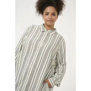 Vestido de camisa de mulher KAFFE Curve Mille image-2