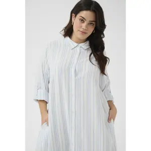 Vestido de camisa de mulher KAFFE Curve Mille image-1
