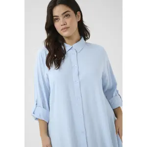 Vestido de camisa de mulher KAFFE Curve Mille image-1