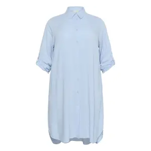 Vestido de camisa de mulher KAFFE Curve Mille image-6