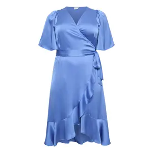 Wrap dress for women KAFFE Curve KClotti image-0