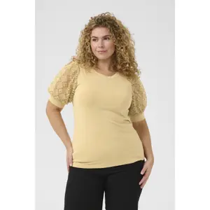 Women's T-shirt KAFFE Curve Tana image-1