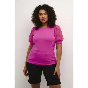 Women's T-shirt KAFFE Curve Tana image-1