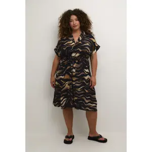Kjole til kvinder KAFFE Curve Lana image-2