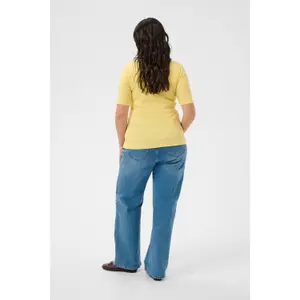 Women's T-shirt KAFFE Curve KCbritt image-5