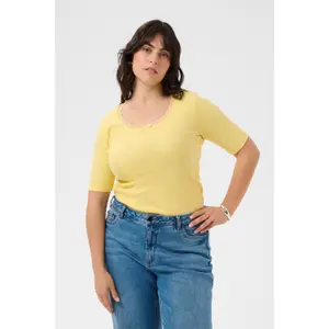 Women's T-shirt KAFFE Curve KCbritt image-1