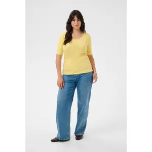 Women's T-shirt KAFFE Curve KCbritt image-2