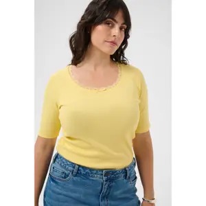 Women's T-shirt KAFFE Curve KCbritt image-3