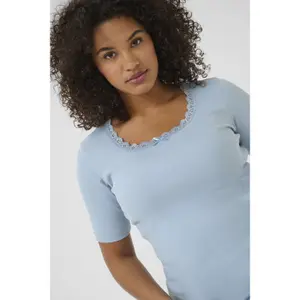 Women's T-shirt KAFFE Curve KCbritt image-5