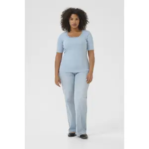 Women's T-shirt KAFFE Curve KCbritt image-1