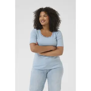 Women's T-shirt KAFFE Curve KCbritt image-2