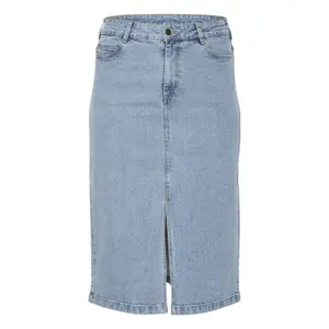 Denim skirt for women KAFFE Curve KCBeth image-0