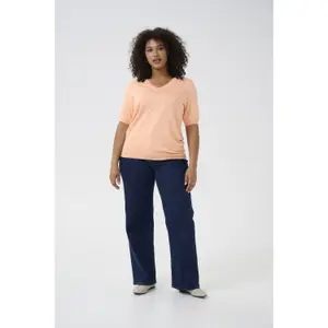 Women's V-neck sweater KAFFE Curve Lizzy image-2