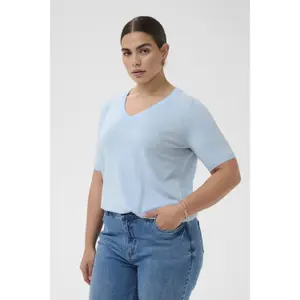 Women's V-neck sweater KAFFE Curve Lizzy image-2