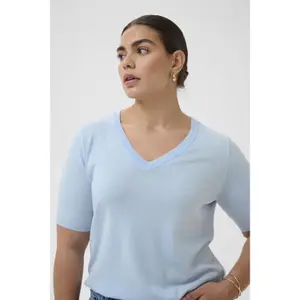 Women's V-neck sweater KAFFE Curve Lizzy image-5