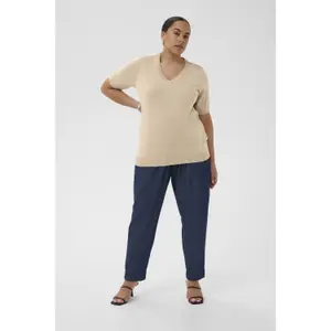 Women's V-neck sweater KAFFE Curve Lizzy image-1