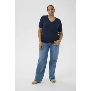 Women's V-neck sweater KAFFE Curve Lizzy image-1