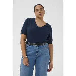 Women's V-neck sweater KAFFE Curve Lizzy image-3