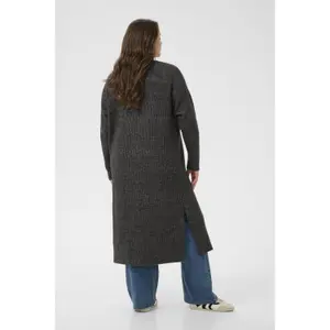 Cardigã comprido para mulheres KAFFE Curve KCRinye image-3