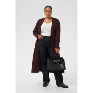 Women's long cardigan KAFFE Curve KCRinye image-3