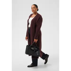 Women's long cardigan KAFFE Curve KCRinye image-5