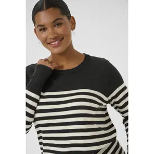 Sweater listrado em malha para mulher KAFFE Curve Lizzy image-2