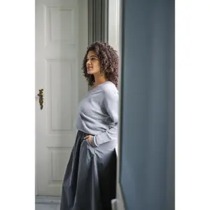 Women's V-neck sweater KAFFE Curve Luno image-6
