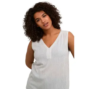 Sleeveless top for women KAFFE Curve KCAbby image-5