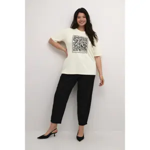 Women's T-shirt KAFFE Curve KCMeri image-2