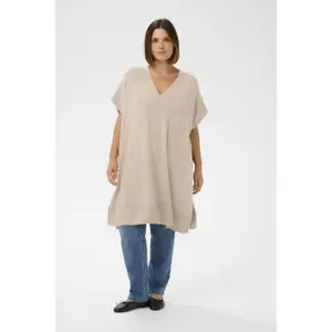 Poncho en tricot femme KAFFE Curve KCAnnett image-1