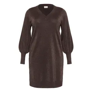 Women's sweater dress KAFFE Curve KCRegitta image-0