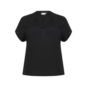 Women's blouse KAFFE Curve Anny Solid image-0