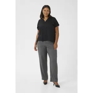 Women's blouse KAFFE Curve Anny Solid image-2