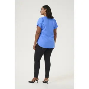 Women's blouse KAFFE Curve Anny Solid image-4