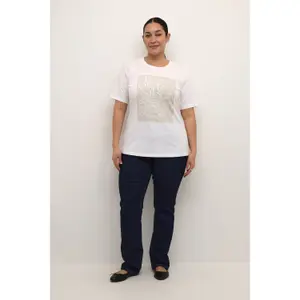 Women's T-shirt KAFFE Curve Rie image-1