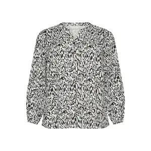 Blusa de manga larga para mujer KAFFE Curve Mahlena image-0