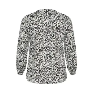 Blusa de manga larga para mujer KAFFE Curve Mahlena image-3