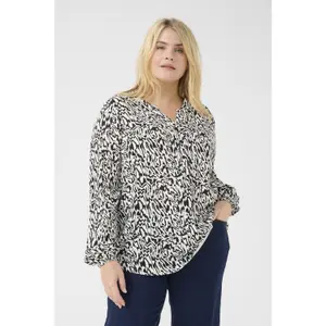 Blusa de manga larga para mujer KAFFE Curve Mahlena image-1