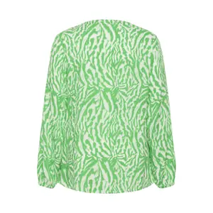 Blusa de manga larga para mujer KAFFE Curve Mahlena image-3