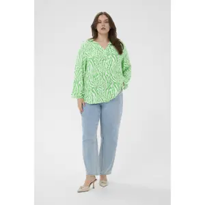 Blusa de manga larga para mujer KAFFE Curve Mahlena image-1