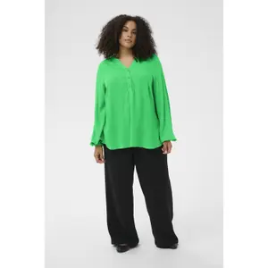 Blusa de manga larga para mujer KAFFE Curve Mahlena image-2